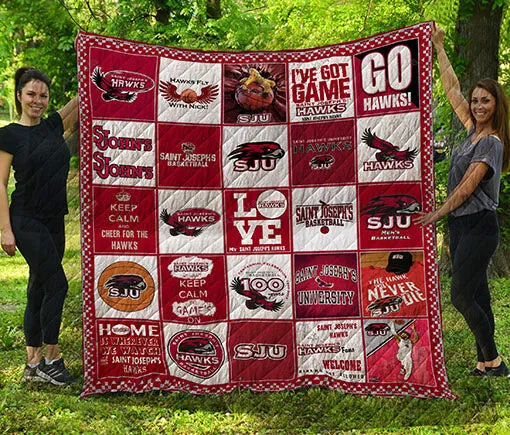 Saint JosephS Hawks MenS Basketball Sjh 3D Full Printing Quilt 9385