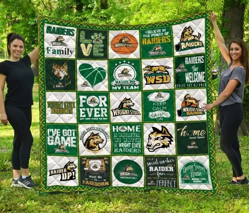 Wright State Raiders Personalized Customized 3D Full Printing Quilt