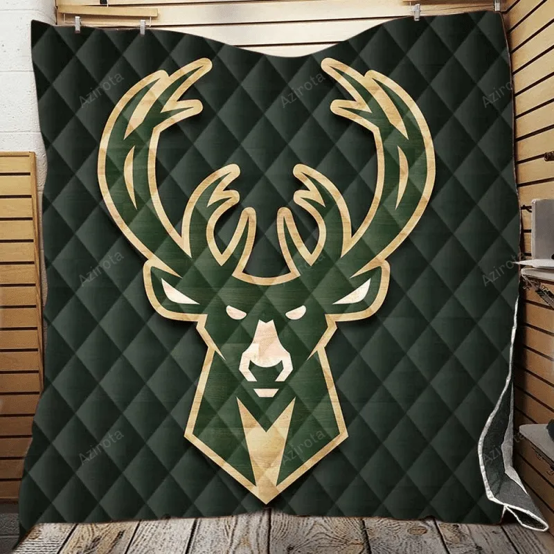 Exciting Basketball Team Milwaukee Bucks 3D Full Printing Quilt
