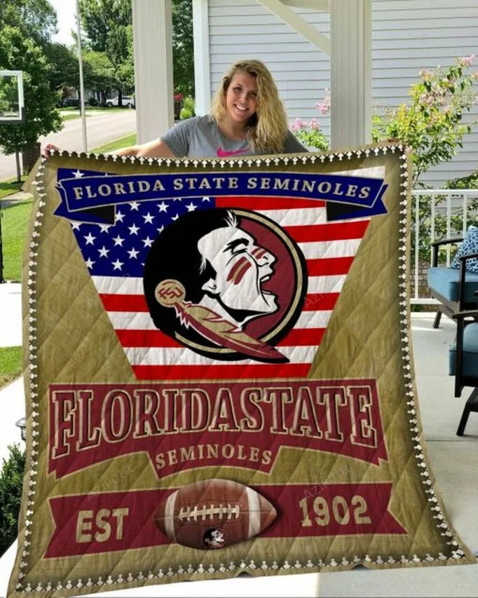 The Seminoles 1902 Florida State Seminoles Combined 3D Full Printing Quilt