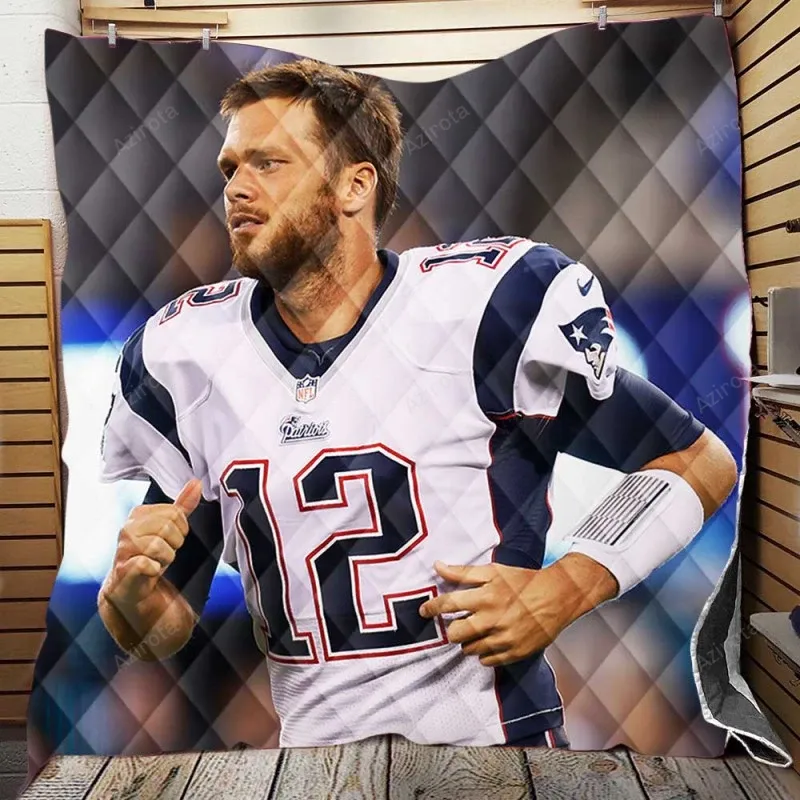 StrongPlayer Tom Brady Patriots 3D Full Printing Quilt