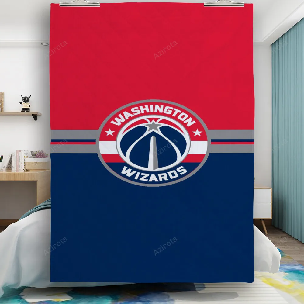 Washington Wizards Blue Red1 Gift For Fan 3D Full Printing Quilt