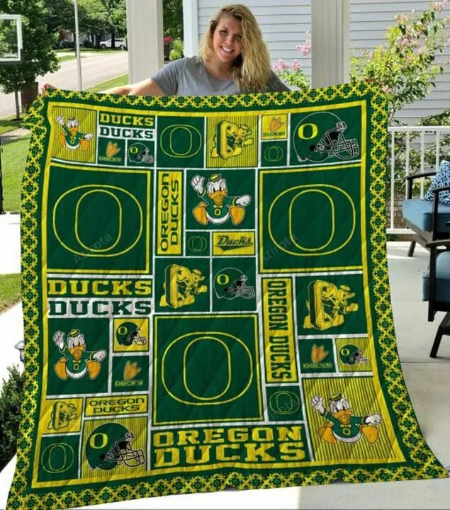 The Ducks Oregon Ducks Combined Collection 3D Full Printing Quilt