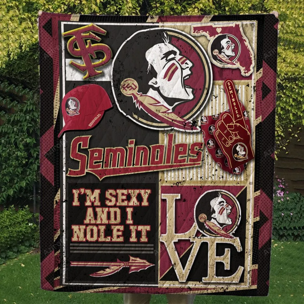 Florida State Seminoles 3D Full Printing Quilt