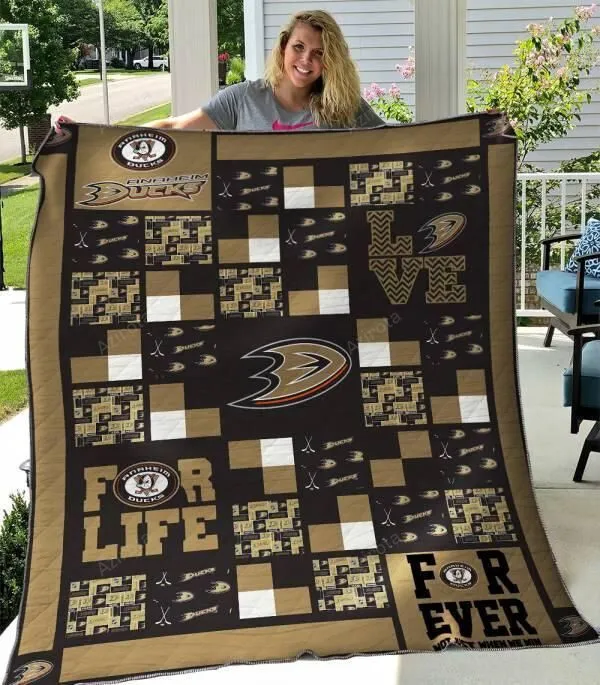 Anaheim Ducks 3D Full Printing Quilt V1