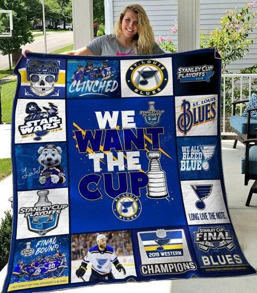 St Louis Blues Plus Size 3D Full Printing Quilt 3787