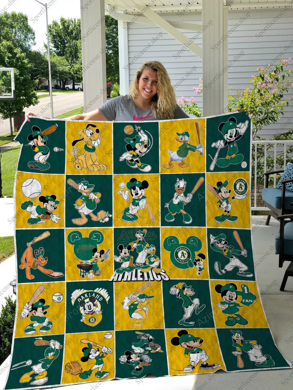 Oakland Athletics 3D Full Printing Quilt V4