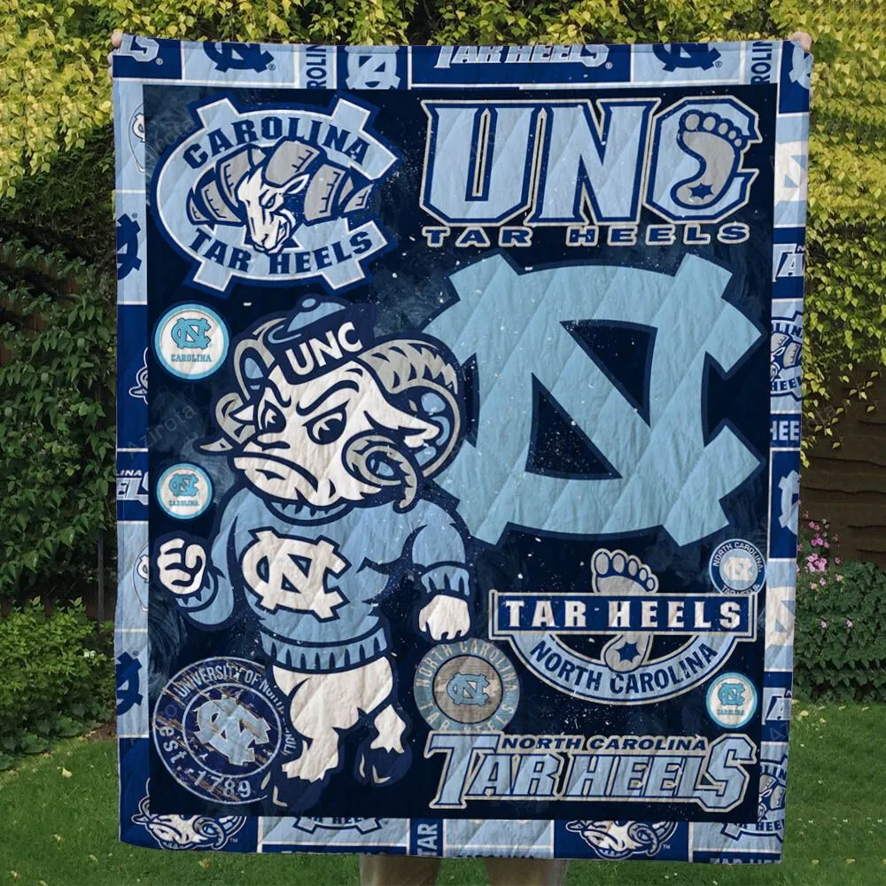 North Carolina Tar Heels 3D Full Printing Quilt