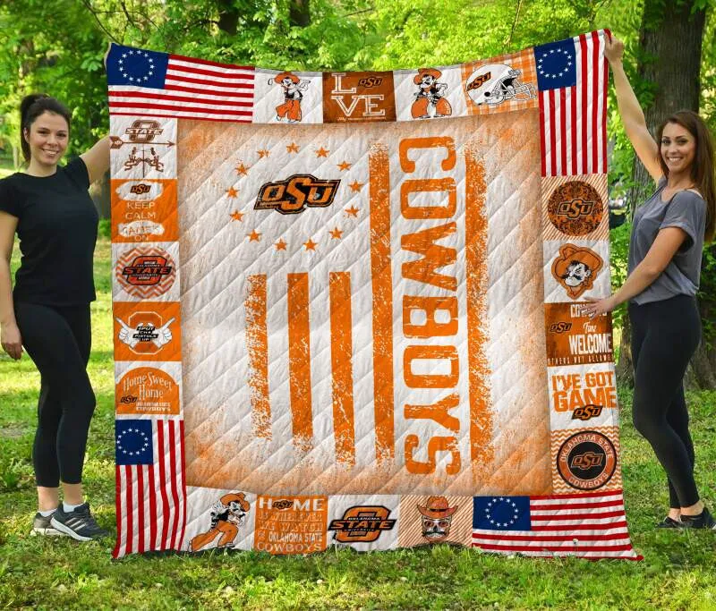 Oklahoma State University Customized 3D Full Printing Quilt