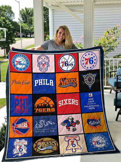 Philadelphia 76ers All Season Plus Size 3D Full Printing Quilt 4843