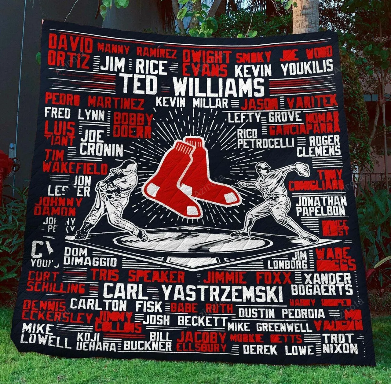 Boston Red Sox 3D Full Printing Quilt V8
