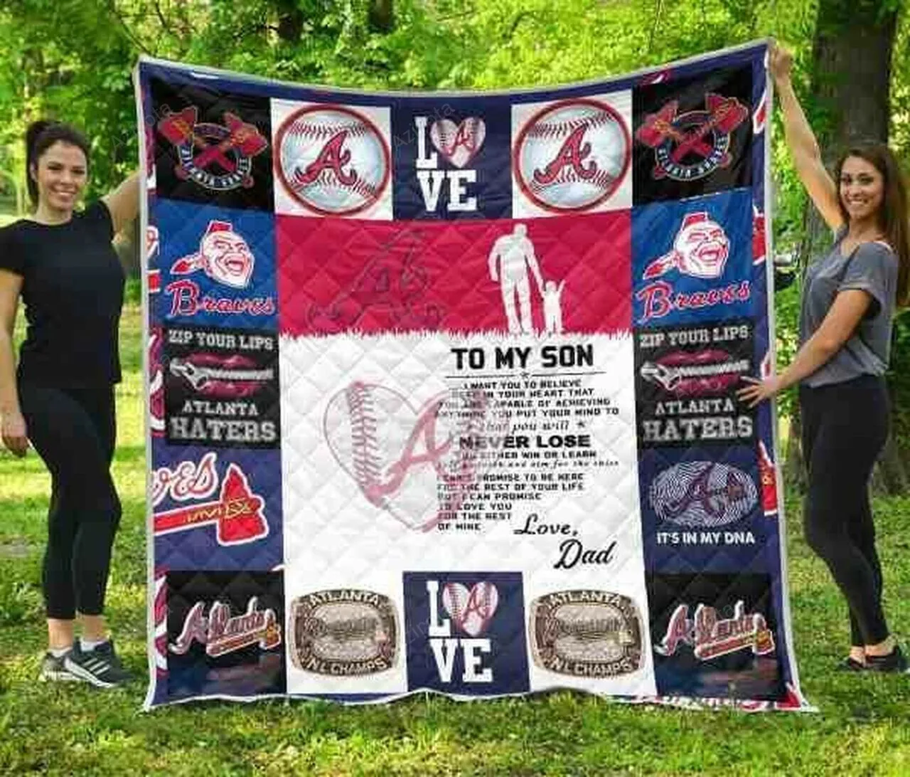 Atlanta Braves 3D Full Printing Quilt V4