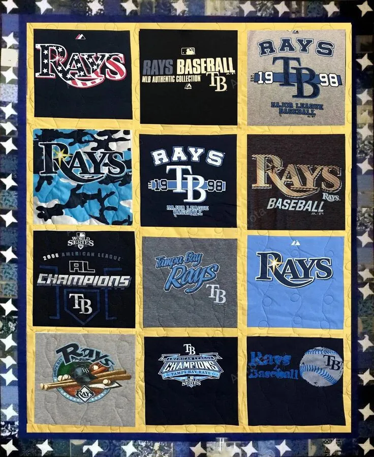 Tampa Bay Rays 3D Full Printing Quilt V9