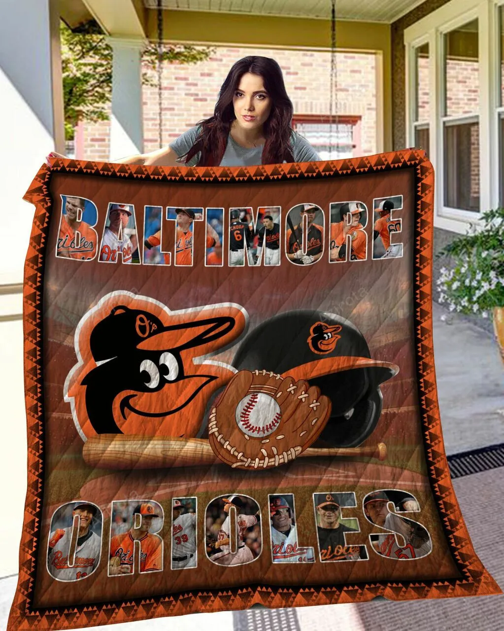 Baltimore Orioles 3D Full Printing Quilt V6