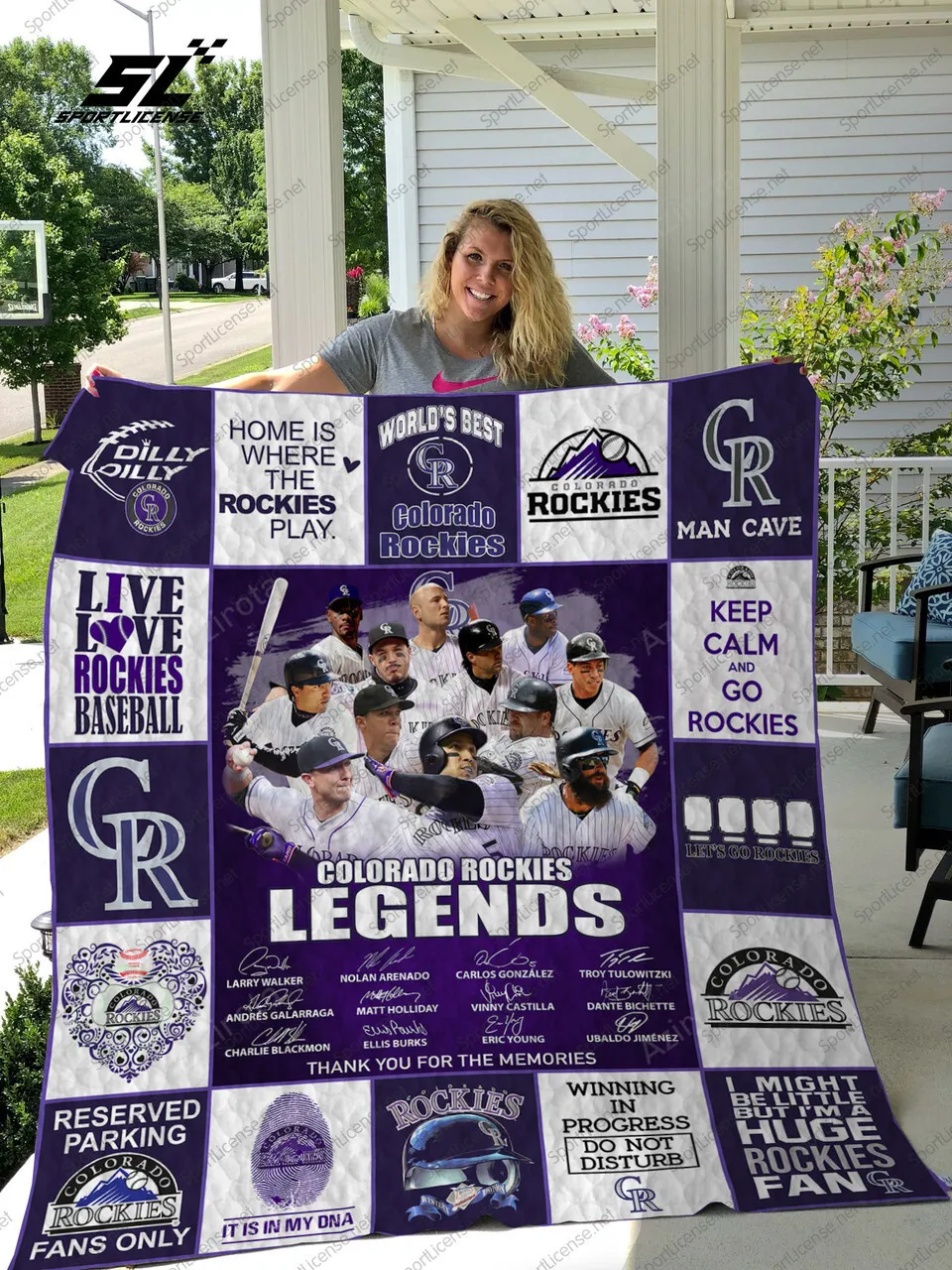 Colorado Rockies 3D Full Printing Quilt V8