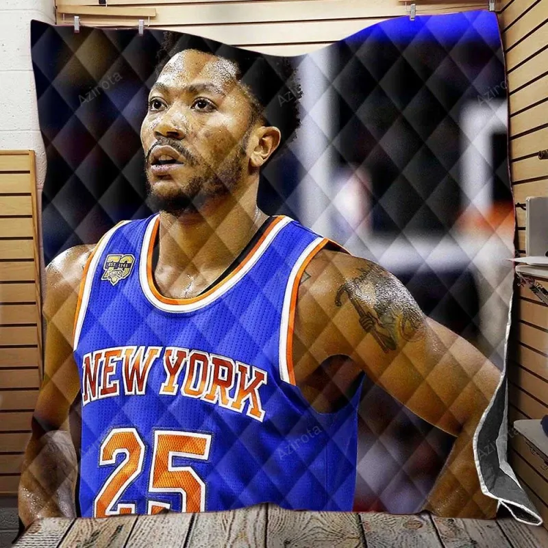 Popular Basketball Player Derrick Rose 3D Full Printing Quilt