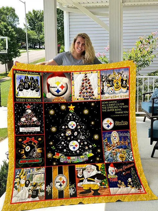 Pittsburgh Steelers Christmas 3D Full Printing Quilt 3128