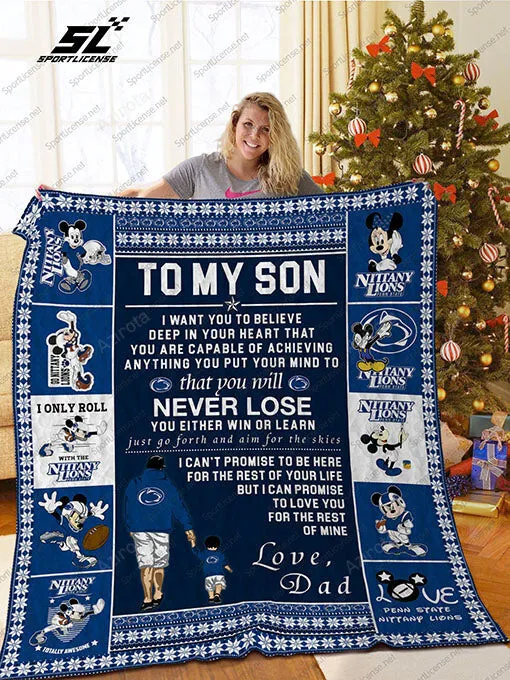 Penn State Nittany Lions Tms 3D Full Printing Quilt 3890