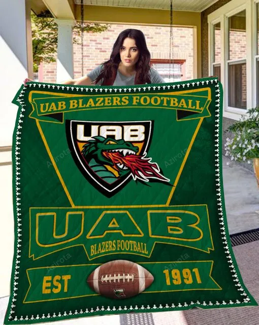 Uab Blazers Personalized Customized 3D Full Printing Quilt