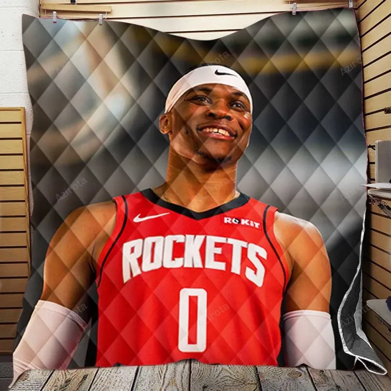 Russell Westbrook Houston Rockets 3D Full Printing Quilt