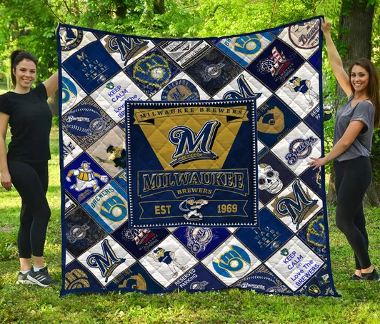 Milwaukee Brewers 3D Full Printing Quilt V2
