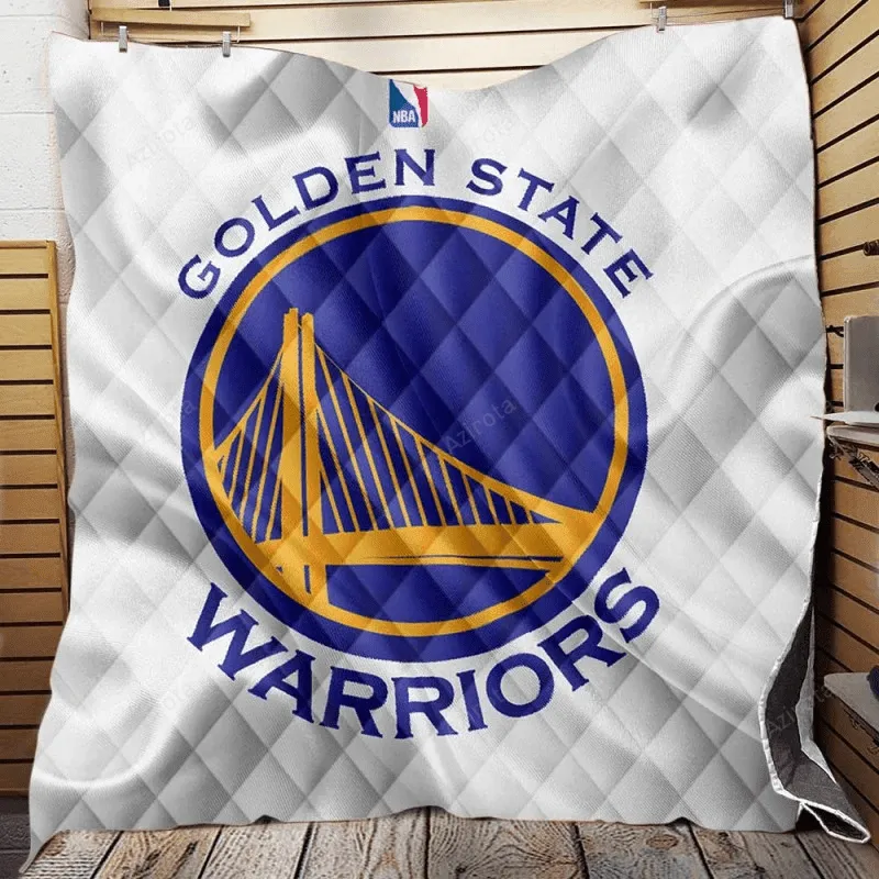 Golden State Warriors Active Basketball Logo 3D Full Printing Quilt