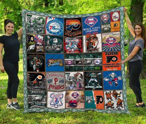 Philadelphia Teams 3D Full Printing Quilt 9563