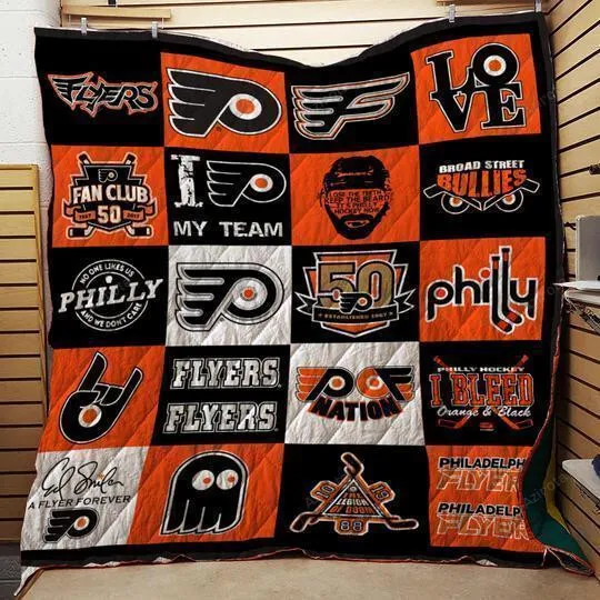Philadelphia Flyers Customize 3D Full Printing Quilt