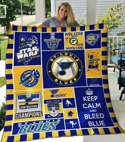 St Louis Blues 3D Full Printing Quilt 07 2967