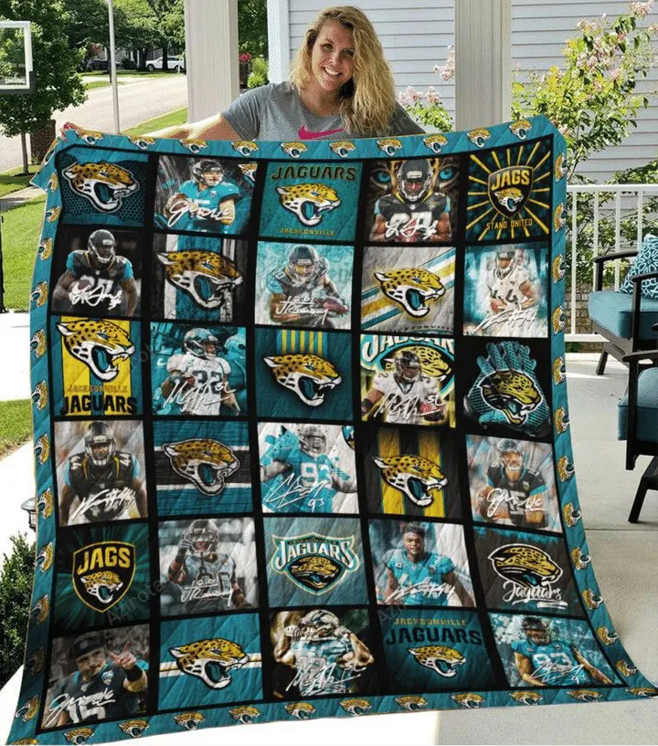 Jacksonville Jaguars Legends Teal 3D Full Printing Quilt