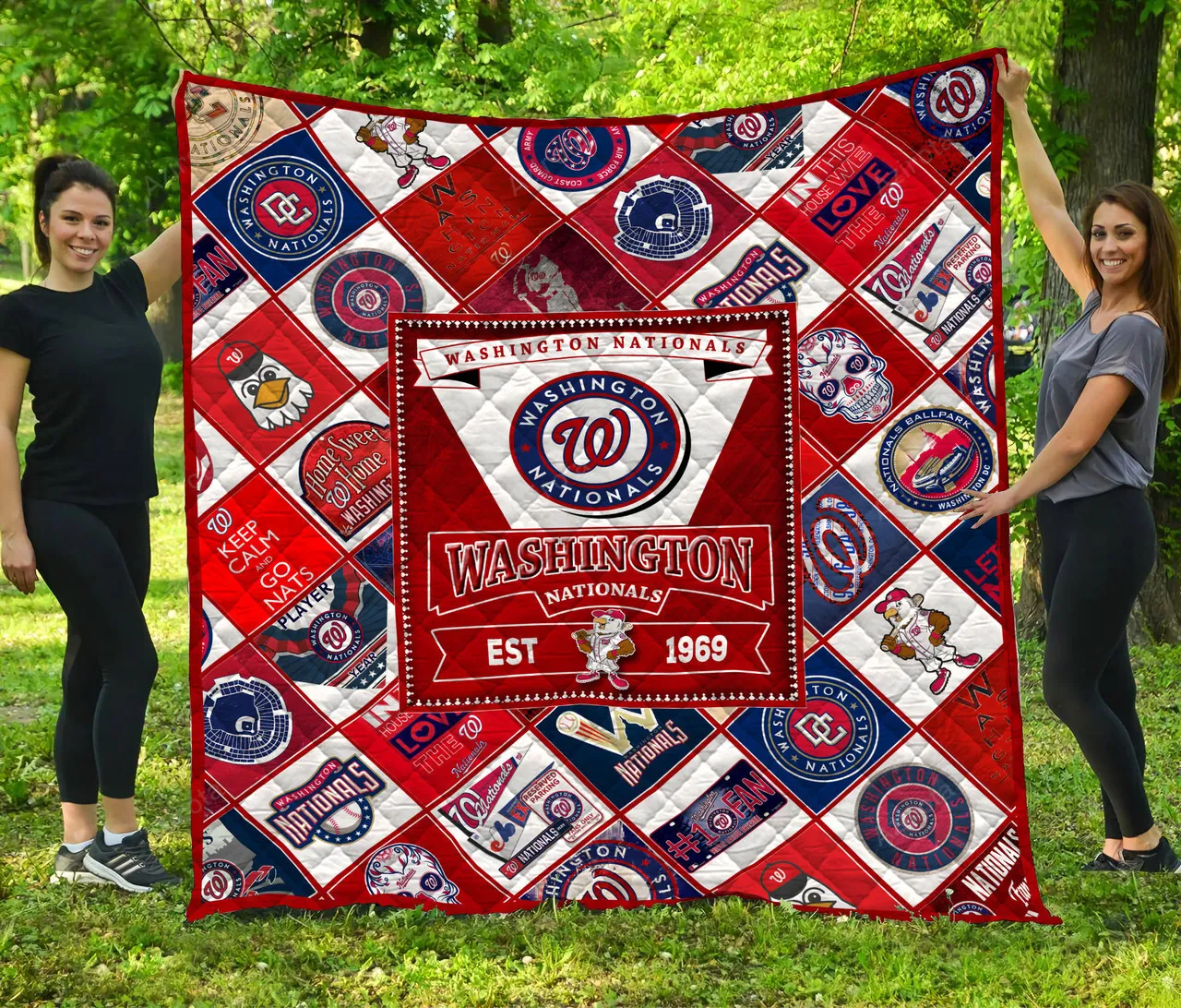 Washington Nationals 3D Full Printing Quilt V3