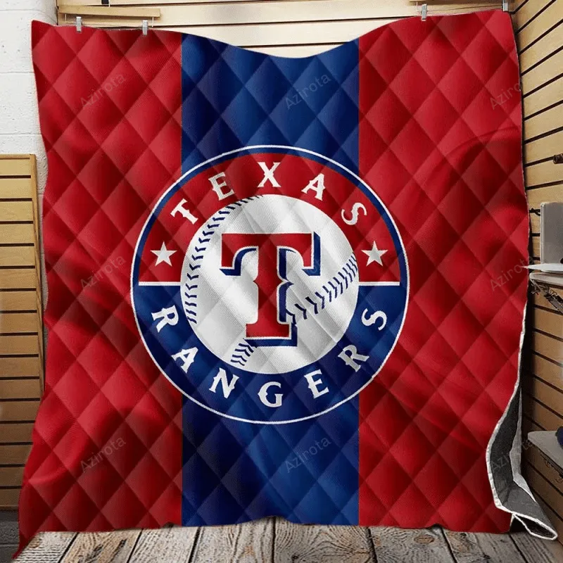 Texas Rangers Logo 3D Full Printing Quilt