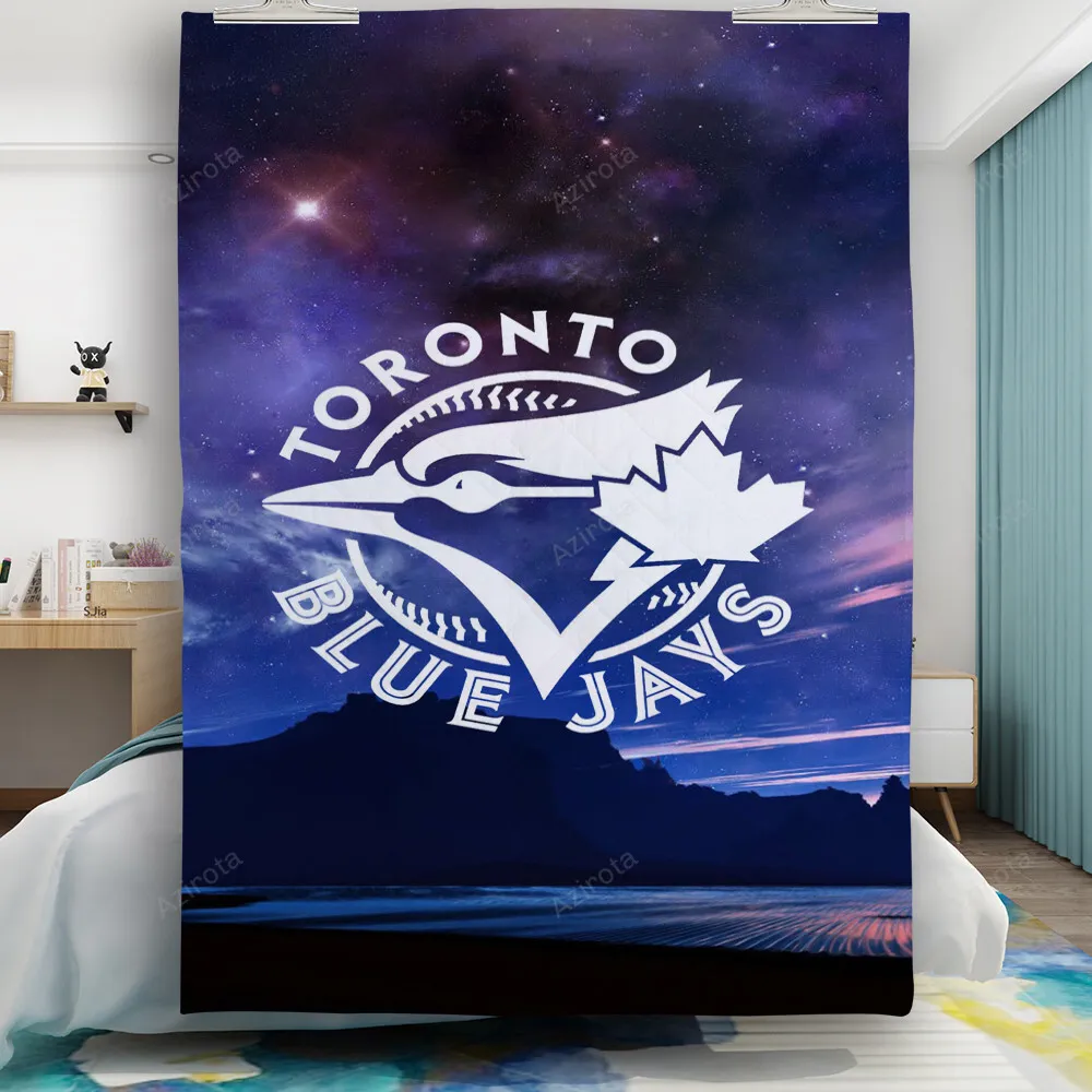 Toronto Blue Jays Russell Bird Purple Sky1 Gift For Fan 3D Full Printing Quilt