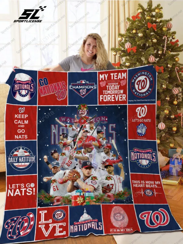 Washington Nationals 3D Full Printing Quilt V10