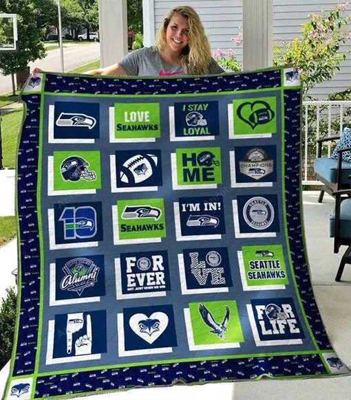 Seattle Seahawks 3D Full Printing Quilt 03 3646