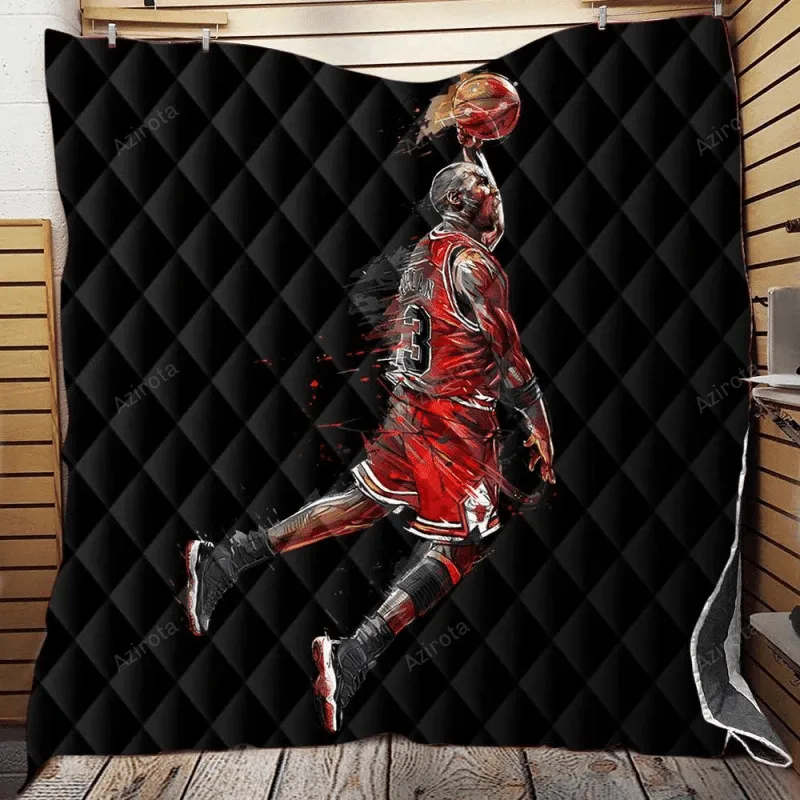 Michael Jordan Classic Basketball Player 3D Full Printing Quilt