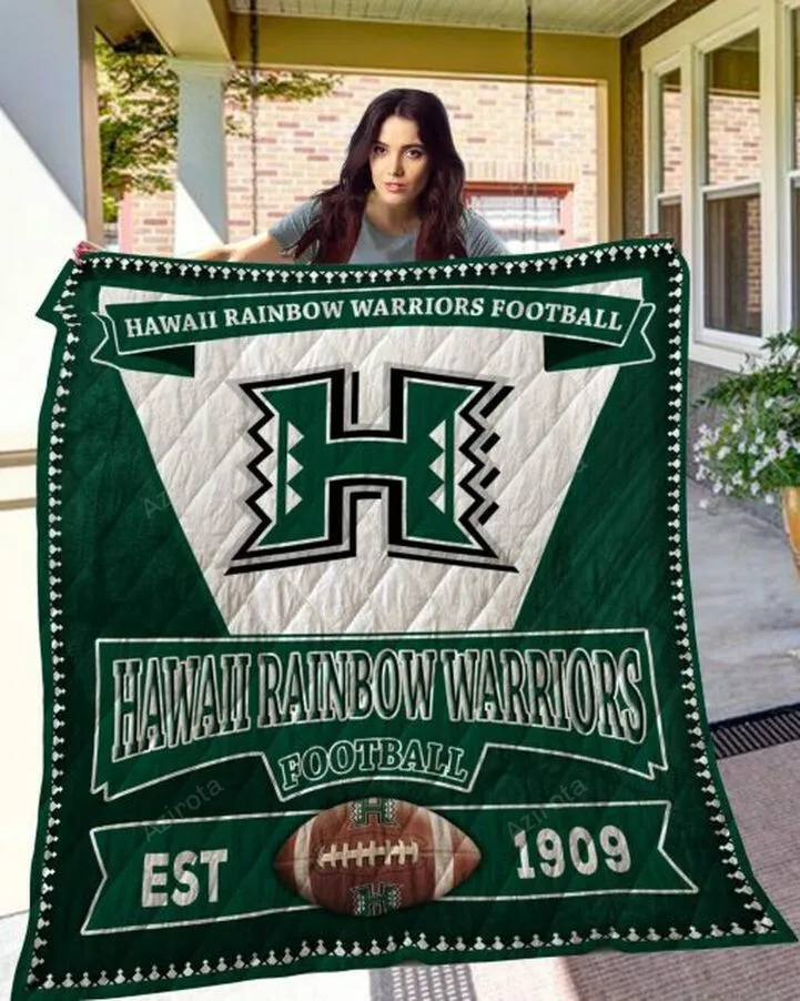 Team Football Hawaii Rainbow Warriors Collection Collected 3D Full Printing Quilt