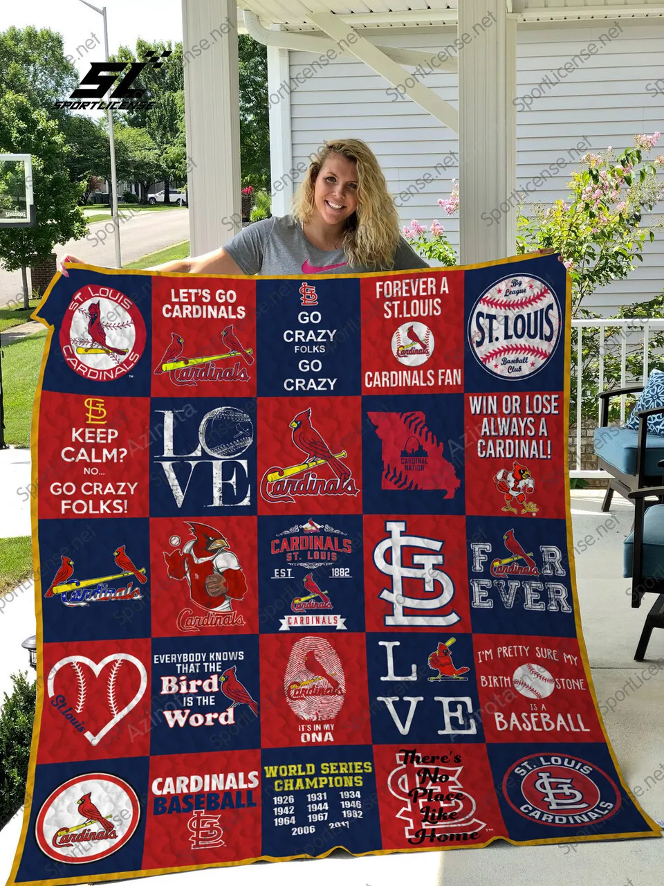 St Louis Cardinals 3D Full Printing Quilt V10