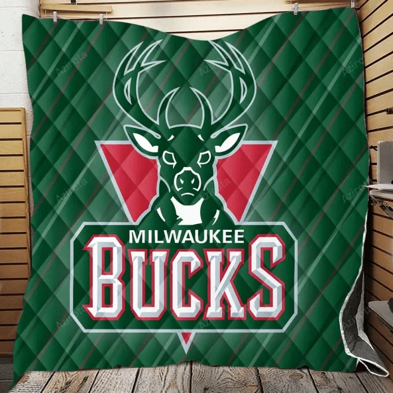 Milwaukee Bucks Conference Titles Team 3D Full Printing Quilt