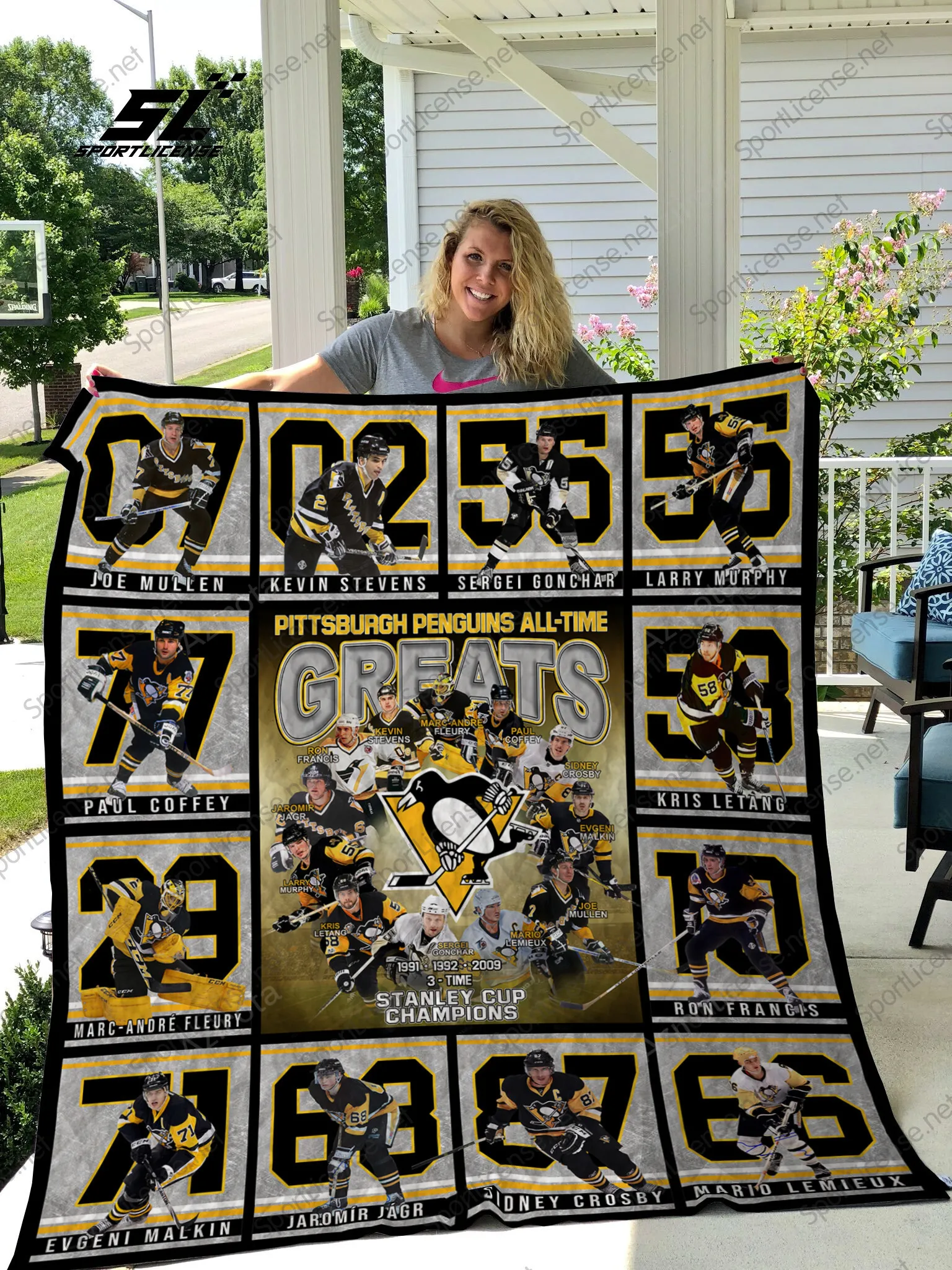 Pittsburgh Penguins All Time Great 3D Full Printing Quilt Customized Blanket For Birthday Christmas Thanksgiving