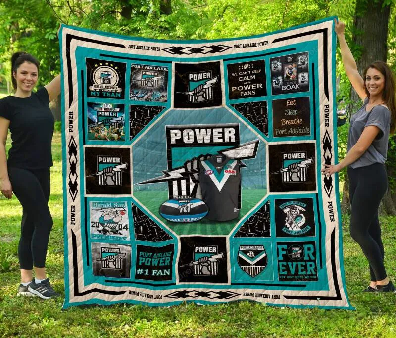 Port Adelaide Power Customized 3D Full Printing Quilt