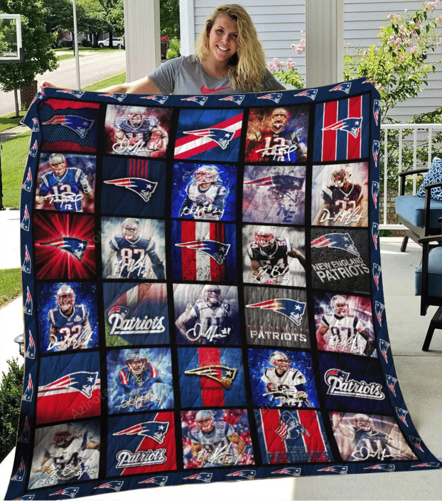 New England Patriots Football Team All Over Print 3D Full Printing Quilt TPH