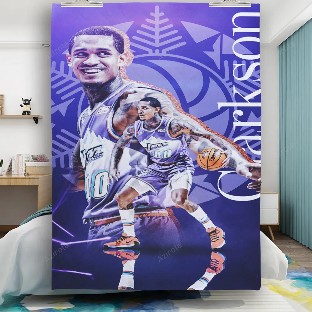 Utah Jazz 00 Jordan Clarkson v29 Gift For Fan 3D Full Printing Quilt
