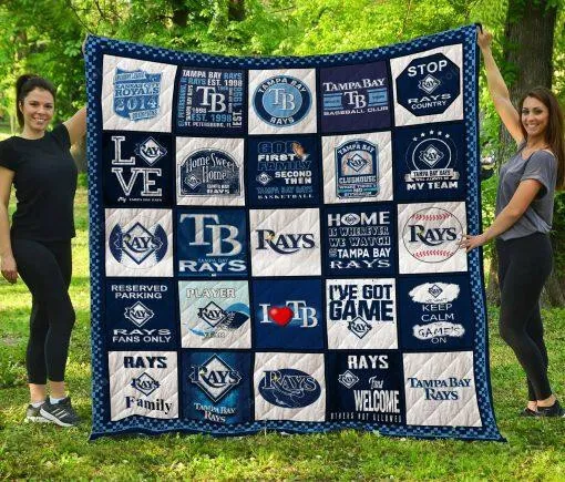 Tampa Bay Rays 3D Full Printing Quilt V5