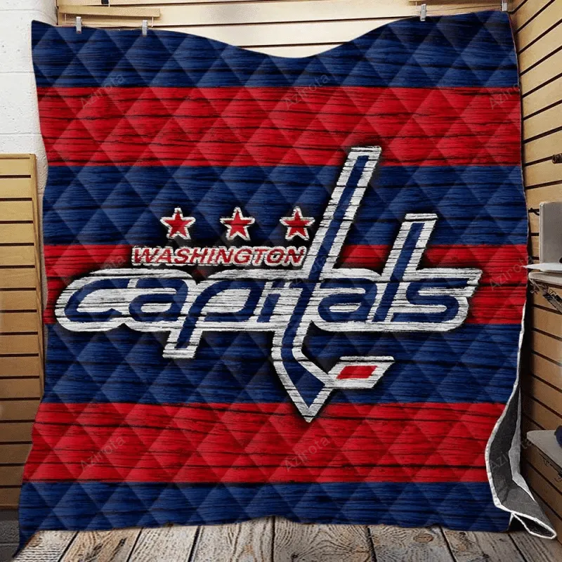 Washington Capitals Logo 3D Full Printing Quilt