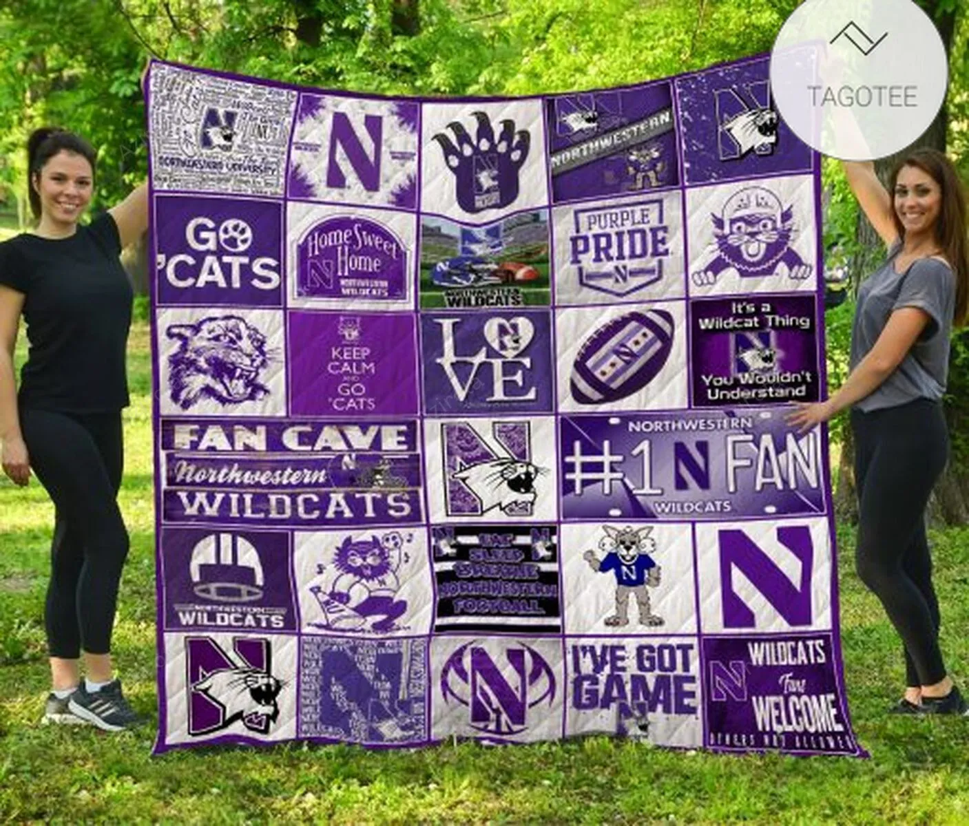 Kansas State WilDallas Cowboys Purple White Fan Cave 3D Full Printing Quilt V8