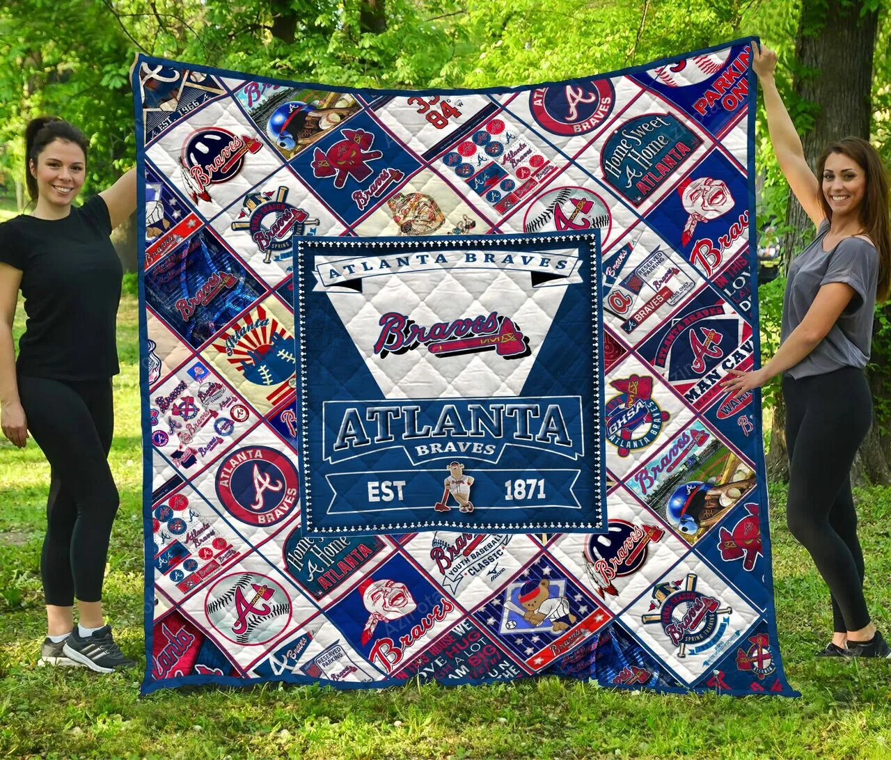 Atlanta Braves 3D Full Printing Quilt V7