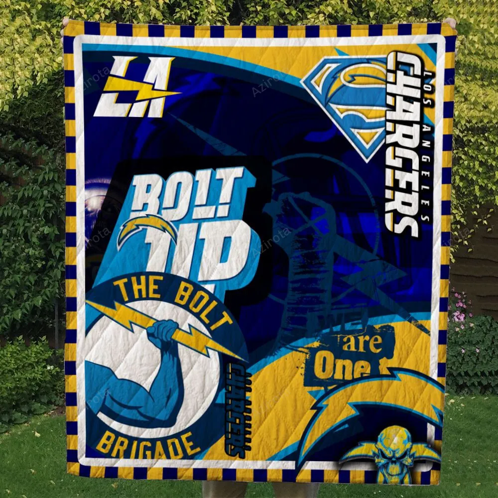 Los Angeles Chargers 3D Full Printing Quilt