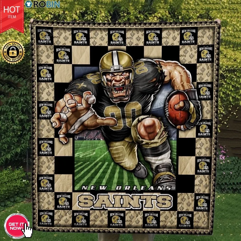 New Orleans Saints Football 3D Full Printing Quilt