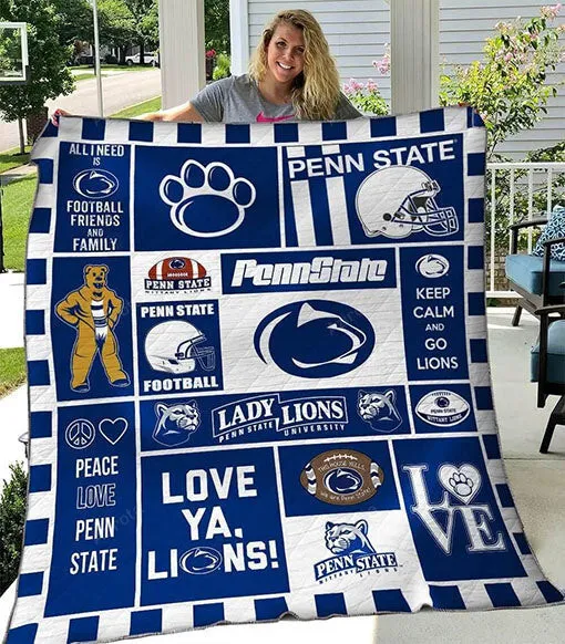 Penn State Nittany Lions 3D Full Printing Quilt 02 3921